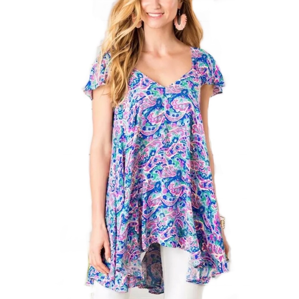 MATILDA JANE Tunic Top Adventure Begins In The Maze Style 23731T NWOT